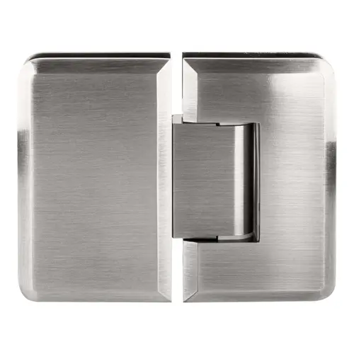 Premier Series Glass To Glass Mount Shower Door Hinge 180 Degree Satin-Chrome