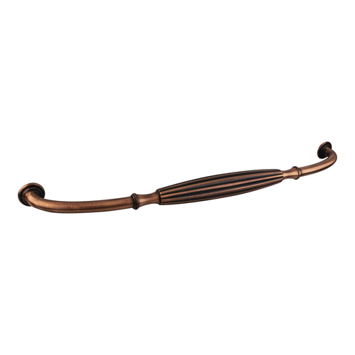 Blythe Traditional Kitchen Cabinet Pull 18" Center to Center Brushed Copper