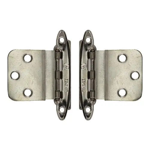 Inset Face Mount Non Self-Closing Cabinet Hinge Polished Chrom - 2 per pack x10 packs