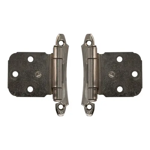 Self Closing Face Frame Mount Cabinet Hinges For Variable Overlay Kitchen Door Polished Chrome Pair