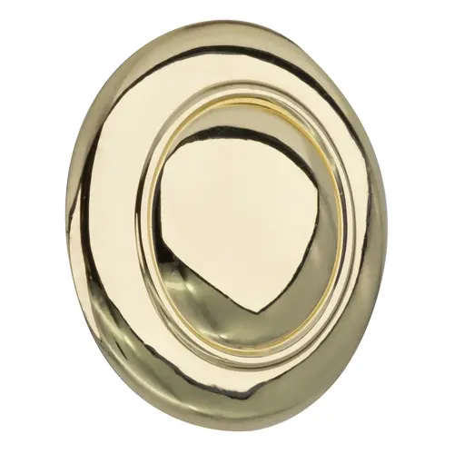 Residential Mushroom Kitchen Cabinet Knob 1-1/4" Diameter  Bright Brass - pack of 5