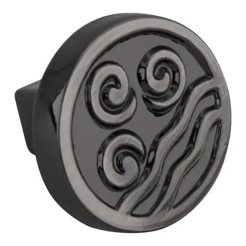 Pewter Modern Motif Round Cabinet Knob 1-1/8" Diameter For Kitchen And Cabinet Hardware - pack of 250