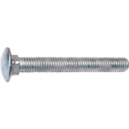 Carriage Bolt, 3/8-16 in Thread, NC Thread, 4 in OAL, 2 Grade - pack of 50