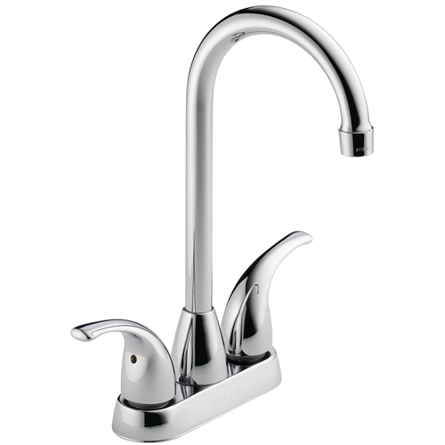 Delta P288LF Peerless Tunbridge Series Bar and Prep Faucet, 1.8 gpm, 2-Faucet Handle, Brass, Chrome Plated