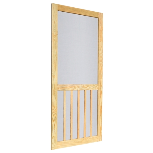 Screen Tight WTIM36PT 5-Bar Screen Door, 36 in W, 80 in H, Full View, Removable Screen, Multi-Color