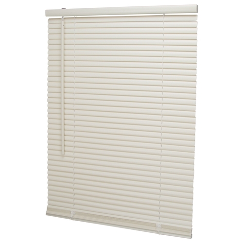 Simple Spaces PVCMB-1AA Blind, 64 in L, 23 in W, Vinyl, Alabaster