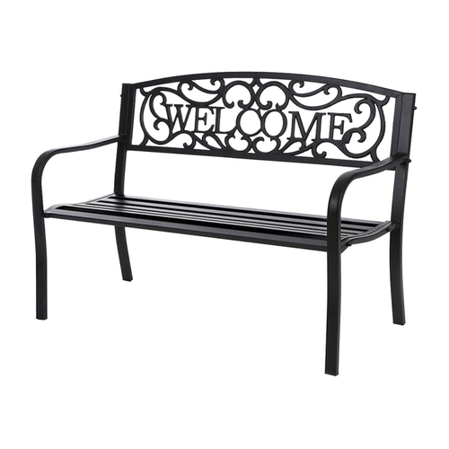 Seasonal Trends XG-204N Essentials Welcome Park Bench, Steel Seat/Frame