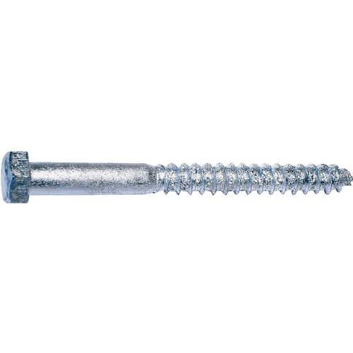 MIDWEST FASTENER 05595 Lag Screw, 1/2-6 Thread, 3-1/2 in OAL, 2 Grade, Galvanized Steel, SAE Measuring - pack of 25