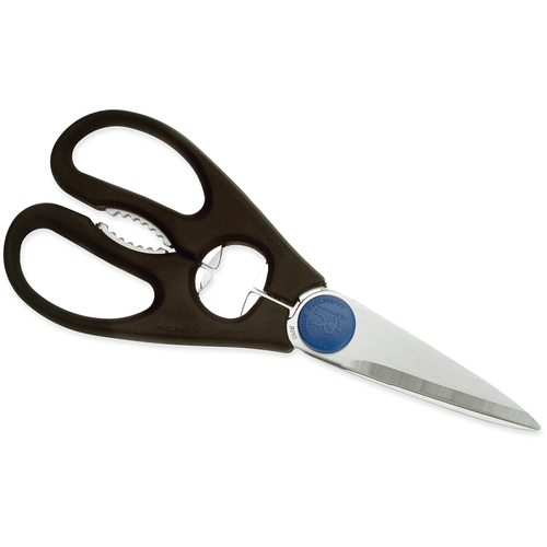 Kitchen Shears, 3 in L Blade, Stainless Steel Blade, 8 in OAL, Micro-Serrated Blade