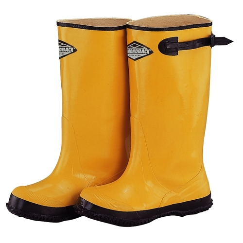 Diamondback RB001-12-C Over Shoe Boots, 12, Yellow, Rubber Upper, Slip on Boots Closure Pair