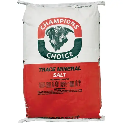 Cargill, Inc 100011361 Champion's Choice Trace Mineral Salt, 50 lb Bag Greenish Brown