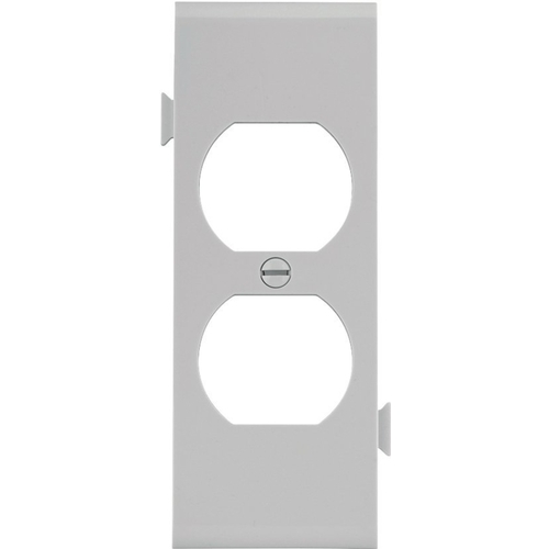 Sectional Wallplate, 4-1/2 in L, 2-3/4 in W, 1 -Gang, Polycarbonate, White, High-Gloss