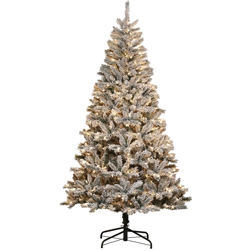 253-FKS-75F5LW5 Christmas Tree, 7-1/2 ft H, Electric, LED Bulb, Warm White Light