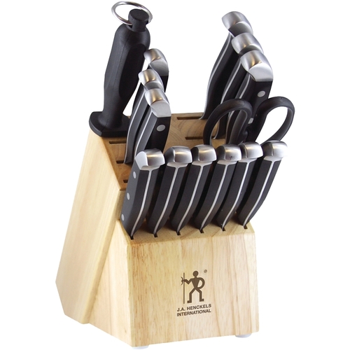 Zwilling J.A Henckels 13550-005 Statement Series Knife Block Set, 15-Piece, Stainless Steel, Black, Satin