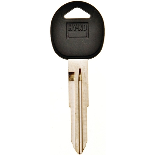 Automotive Key Blank, Brass/Plastic, Nickel, For: Hyundai Vehicle Locks Black