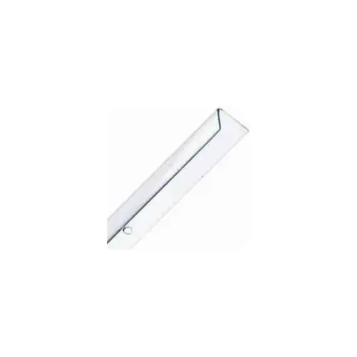 Corner Shield, 96 in L, 1-1/8 in W, Lexan, Clear