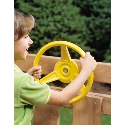 PLAYSTAR PS 7840 Steering Wheel, HDPE, Yellow