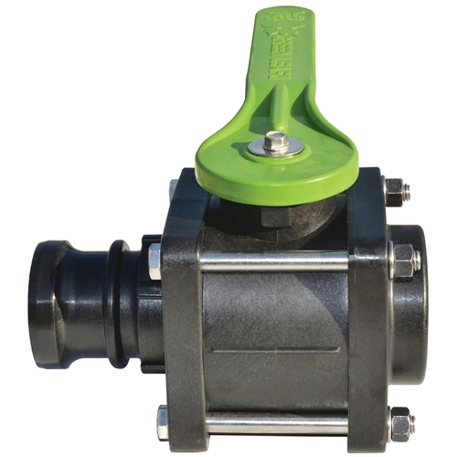 Green Leaf VF 204 FP VF204FP Ball Valve, 2 x 2 in Connection, Female NPT x Male, 125 psi Pressure, Manual Actuator