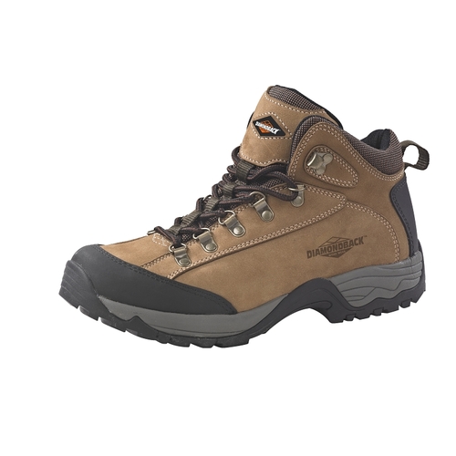 Soft-Sided Work Boots, 12, Tan, Leather Upper