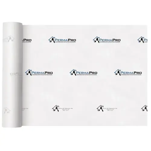 PermaPro 09100 House Wrap, 100 ft L, 9 ft W, Polypropylene, Translucent