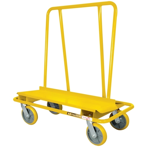 MetalTech I-BMD3131YGR I-DCL8YGR31 Drywall Cart, 80 lb, 14 Gauge, Steel, 49-1/4 in OAL, 22-1/4 in OAW Powder-Coated