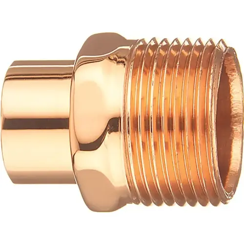 EPC 30436 104-2 Series Street Pipe Adapter, 1/2 in, FTG x MIP, Copper