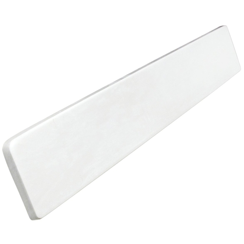 Foremost WS22R Right Handed Side Splash, 22 in OAL, 3-1/2 in OAW, 3/4 in OAH, Marble, Solid White