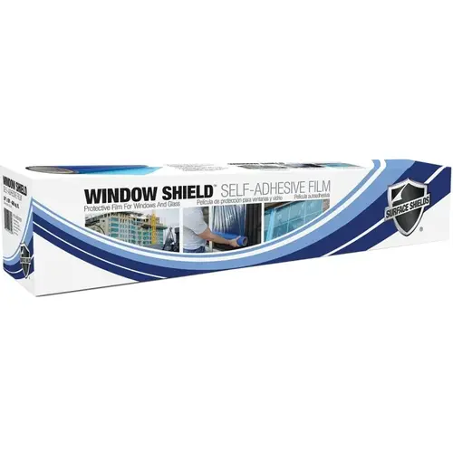 Surface Shields W2B24250 Window Film, 250 ft L, 24 in W, Polyethylene, Blue