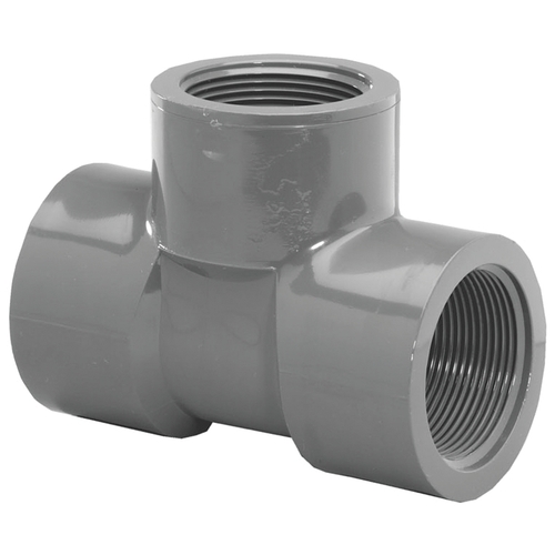 805007BC Pipe Tee, 3/4 in, FIP, PVC, SCH 80 Schedule