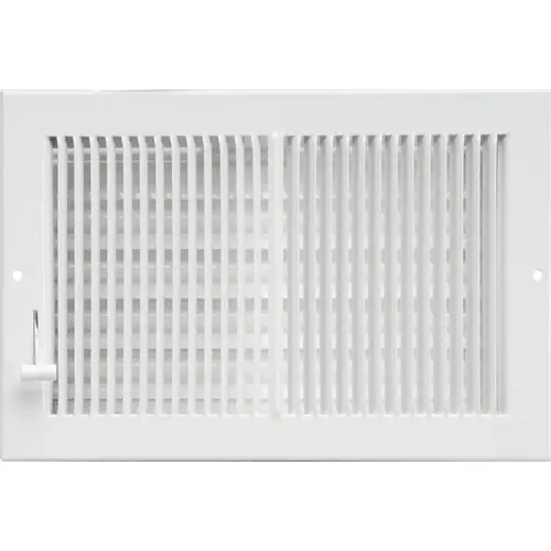 IMPERIAL RG0299-B Multi-Shutter Register, 7-1/4 in L, 13-1/4 in W, Steel, White