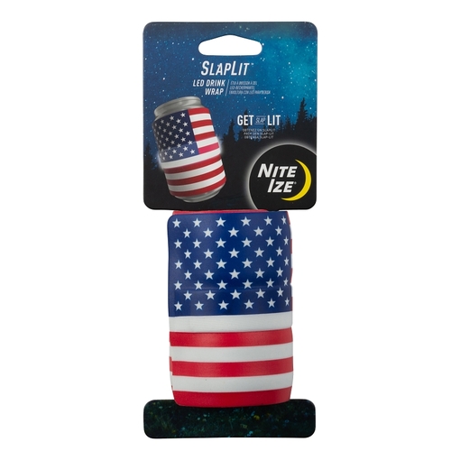 Nite Ize SLDW-USA-R3 SlapLit LED Drink Wrap, Rubber