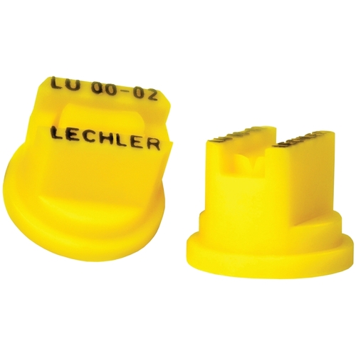 Green Leaf LU 80-02 6PK Spray Nozzle, Multi-Range Universal Flat, Polyoxymethylene, Yellow - pack of 6