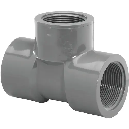 805012BC Pipe Tee, 1-1/4 in, FIP, PVC, SCH 80 Schedule