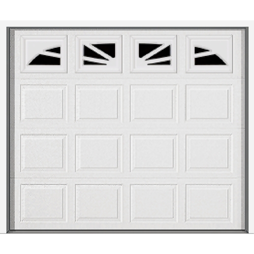 WAYNE DALTON 9100 Garage Door, 9 ft W Door, 7 ft H Door, Steel Door, White