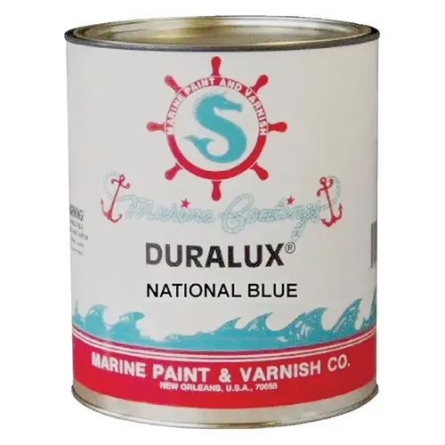 Marine Enamel, National Blue, 1 qt Can - pack of 4