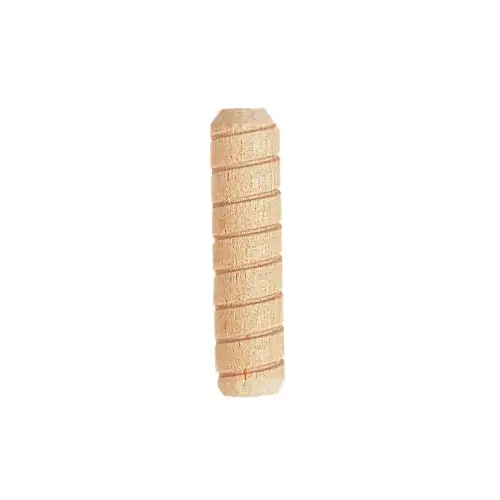 Dowel Pin, 1/4 in Dia, 1-1/4 in L, Hardwood