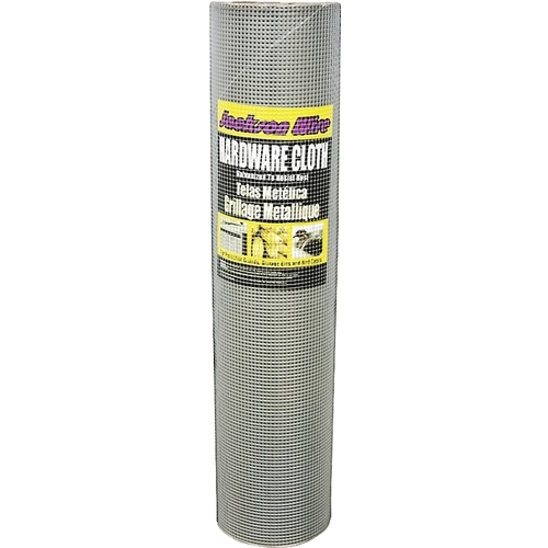 11 05 38 13 Hardware Cloth, 100 ft L, 36 in W, 23 Gauge, 1/4 x 1/4 in Mesh, Galvanized