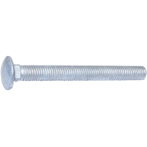 Carriage Bolt, 5/8-11 Thread, 6 in OAL, Galvanized - pack of 15