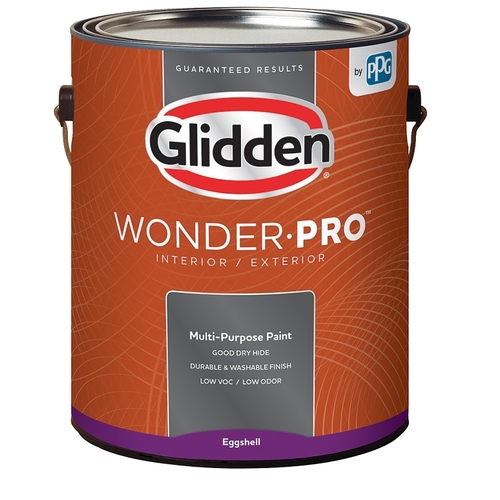 Wonder-Pro GLWP31 Series Paint, Eggshell, Pastel Base/White, 1 gal - pack of 4
