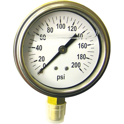 Pressure Gauge, Liquid Filled