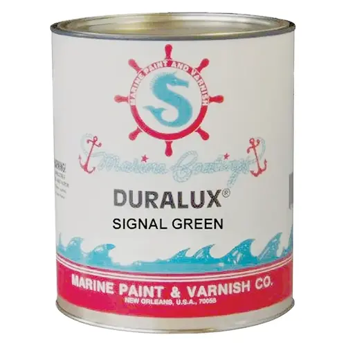 Marine Enamel, Signal Green, 1 qt Can - pack of 4