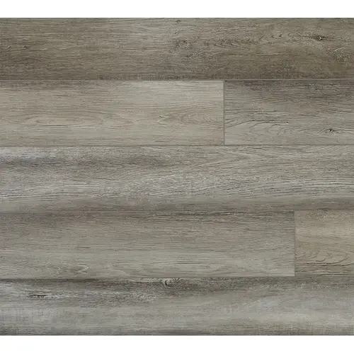 Luxury Plank with Pad, 48 in L, 7 in W, Beveled Edge, Wood Look Pattern, Vinyl Chateau - pack of 10