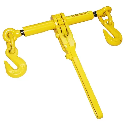 Load Binder, XHD, 9200 lb Working Load, Hook End Fitting, 1/2 in End Fitting Trade, 6 in L Take Up, Steel Yellow