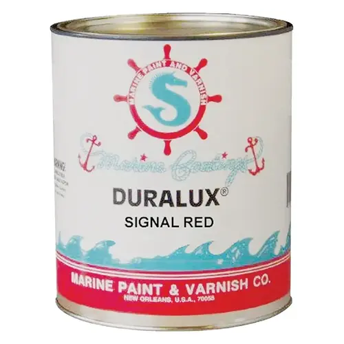 Marine Enamel, High-Gloss, Signal Red, 1 qt Can - pack of 4