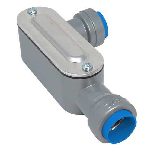 Southwire 65082201 SIMPush Conduit Body, 3/4 in Hub, PushIn, Aluminum