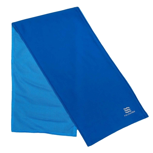 FIELDSHEER MCUA01050021 Mobile Cooling Series Hydrologic Towel, 31 in L, 7.8 in W, Polyester/Spandex, Blue