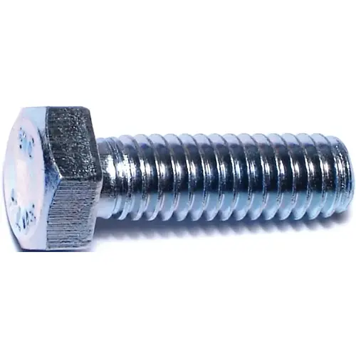 Bolt, 5/16-18 in Thread, 1 in OAL, 2 Grade, Zinc, Zinc, Coarse Thread - pack of 100