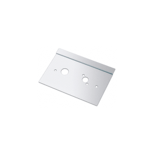 Polished Stainless 6" x 10" Left Hand Center Lock Latch Guard