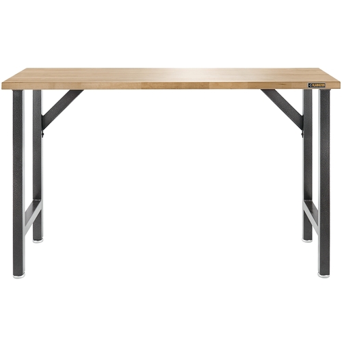 Gladiator GAWB66HWGG Wide Hardwood Modular Workbench, 66-1/2 in OAW, 38-3/4 in OAH, 20 in OAD, 1500 lb Capacity Hammered Granite