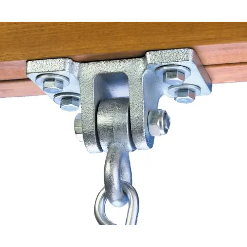 PLAYSTAR PS 7576 Swing Hanger, Steel, Galvanized, For: Wood Swing Beams Pair